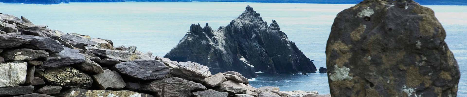 skellig michael on the west coast of ireland featured in star wars