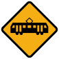 Trams Crossing Sign